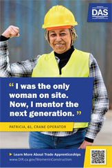 Poster of Female Construction Worker.