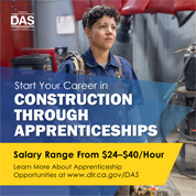 Female construction worker