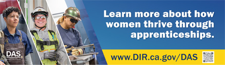 Billboard of a Female Construction Worker.