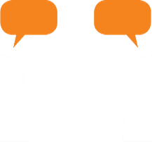 Two people speaking.